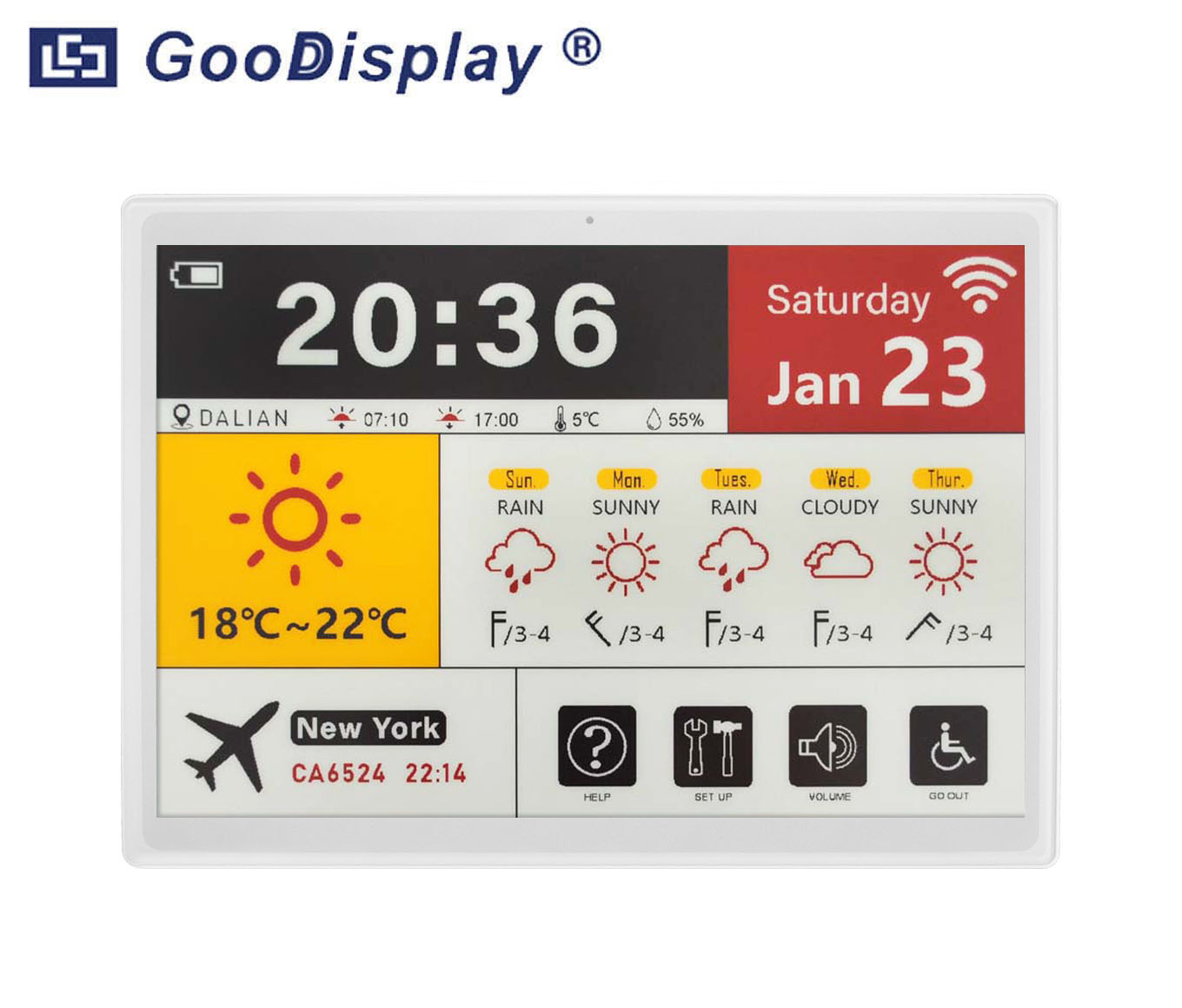 11.6 inch, Large size, lighter and thinner, red electronic shelf label, GDC116V